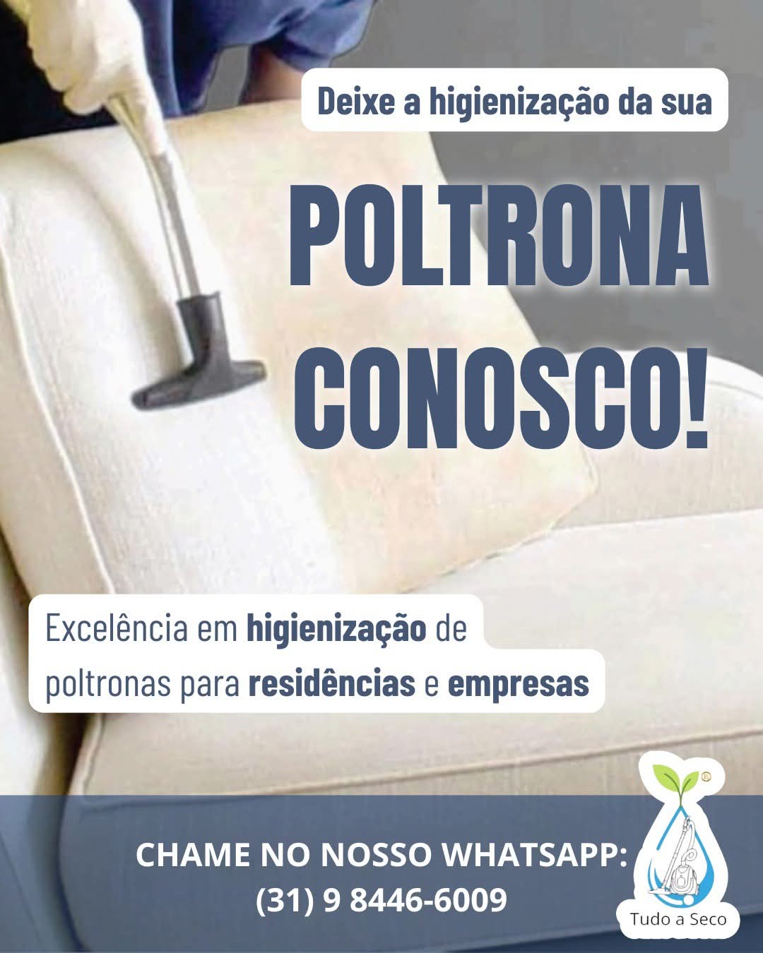 Higienização de poltronas